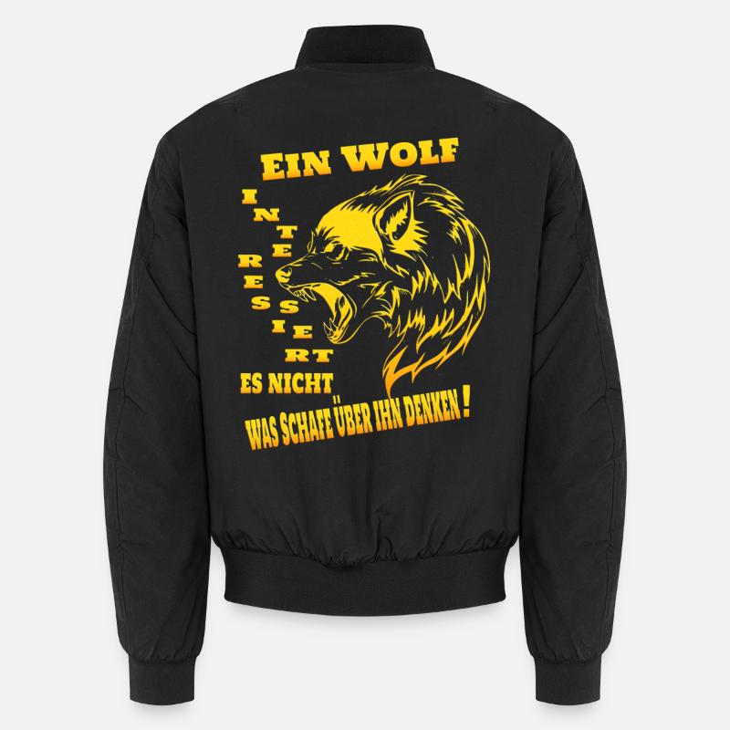Wolf Rudel Alphatier Unisex Bomberjacke