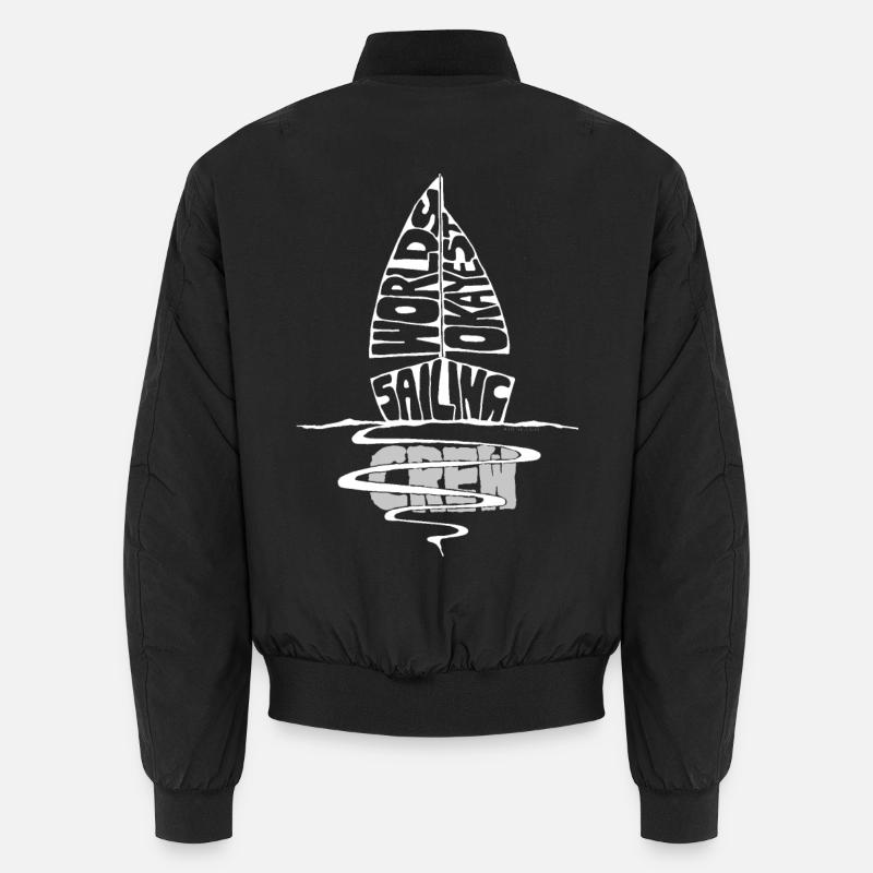 worlds okayest sailingcrew - Sailing fun Unisex Bomber Jacket