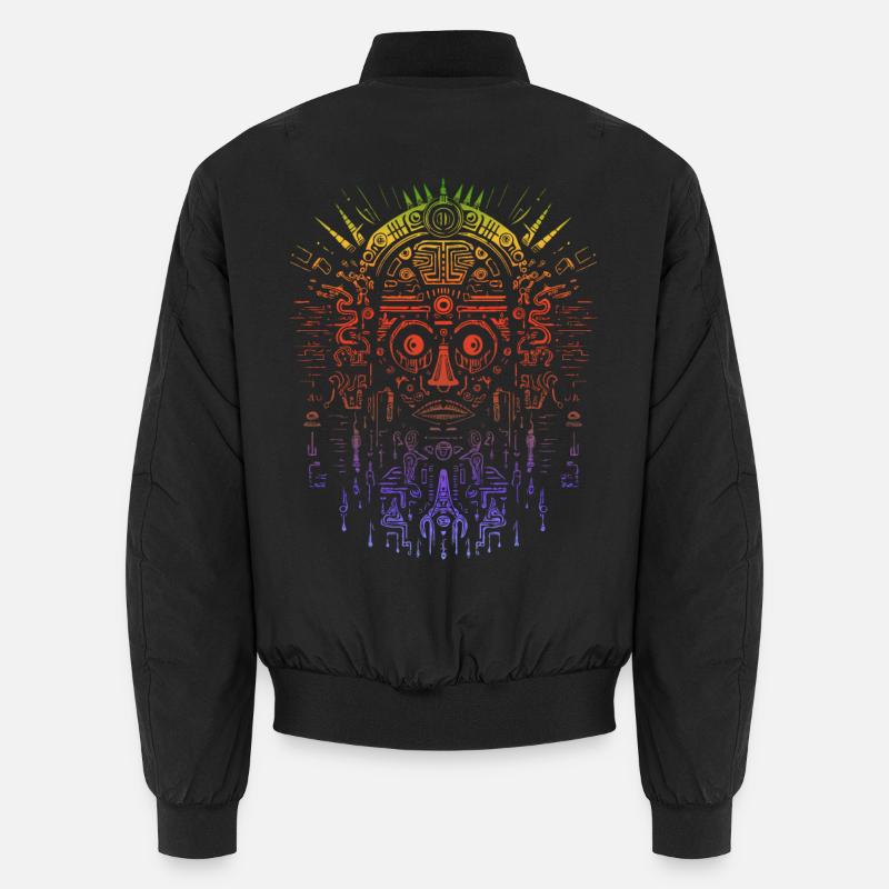 Azteken-Maske Unisex Bomberjacke