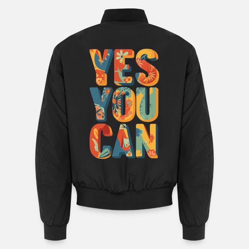 Positive vibes - Unisex Bomber Jacket - black