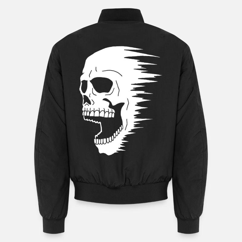 Skull and speed - Unisex Bomber Jacket - black