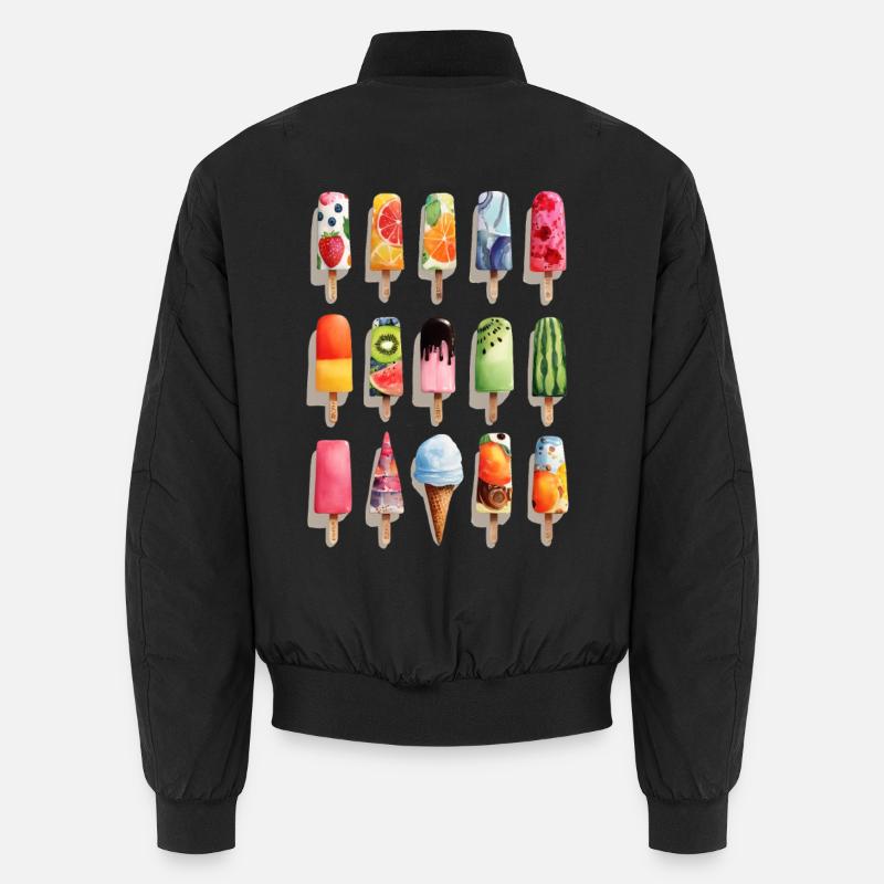 Saveurs de crème glacée colorées Bomber unisexe