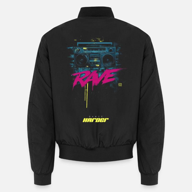RAVE DAnce harder Unisex Bomber Jacket