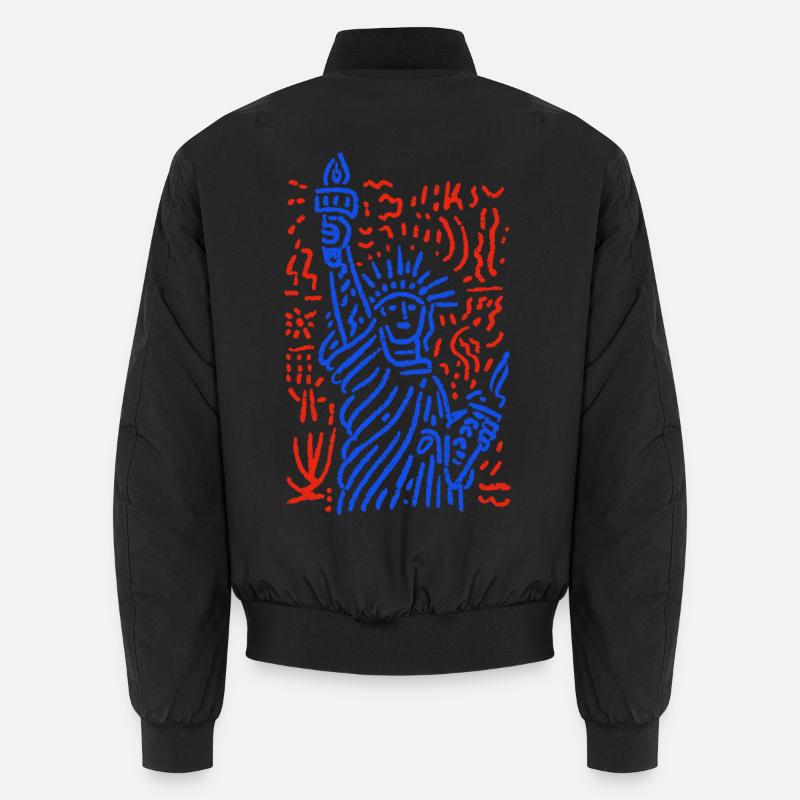 Lady Liberty - Unisex Bomberjacke - Schwarz