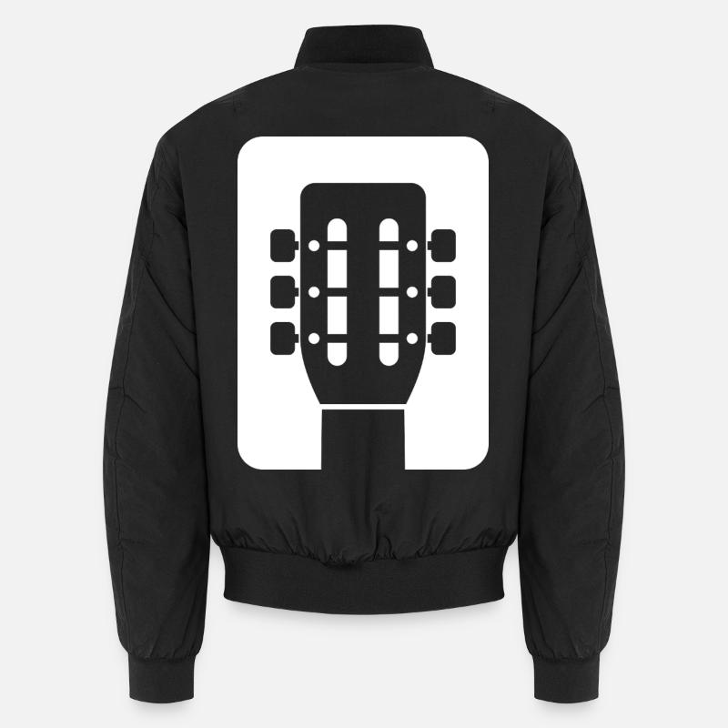 Guitar Emblem - Unisex Bomber Jacket - black