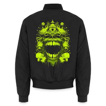 Neon Demon - Unisex Bomberjacke - Schwarz - Hinten - AI Model Male 185 light (185cm)