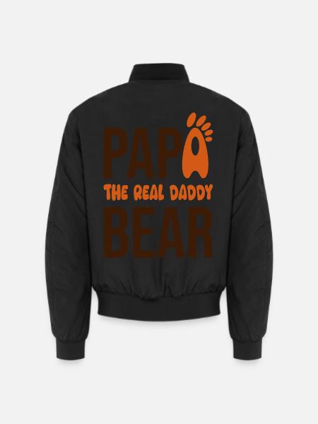 Papá Oso: El Real Daddy - Unisex Bomberjacke - Schwarz