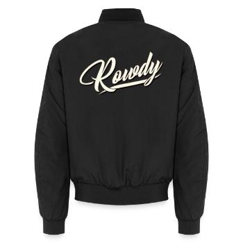 rowdy rüpel bandit gang dieb chaot bengel sohn - Bomber unisexe - noir - Dos - AI Model Male 185 light (185cm)