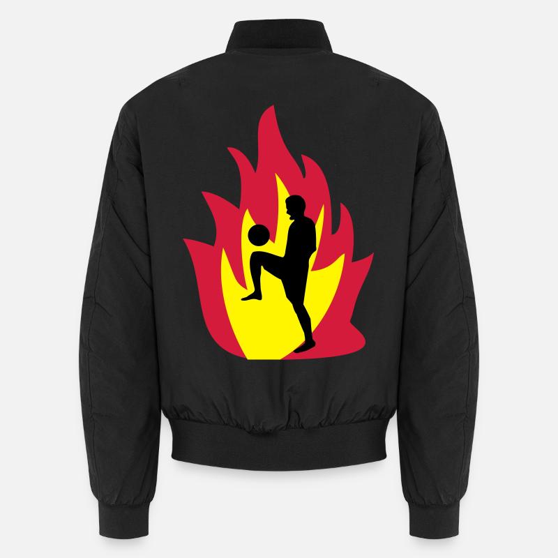 Football fire Unisex Bomber Jacket
