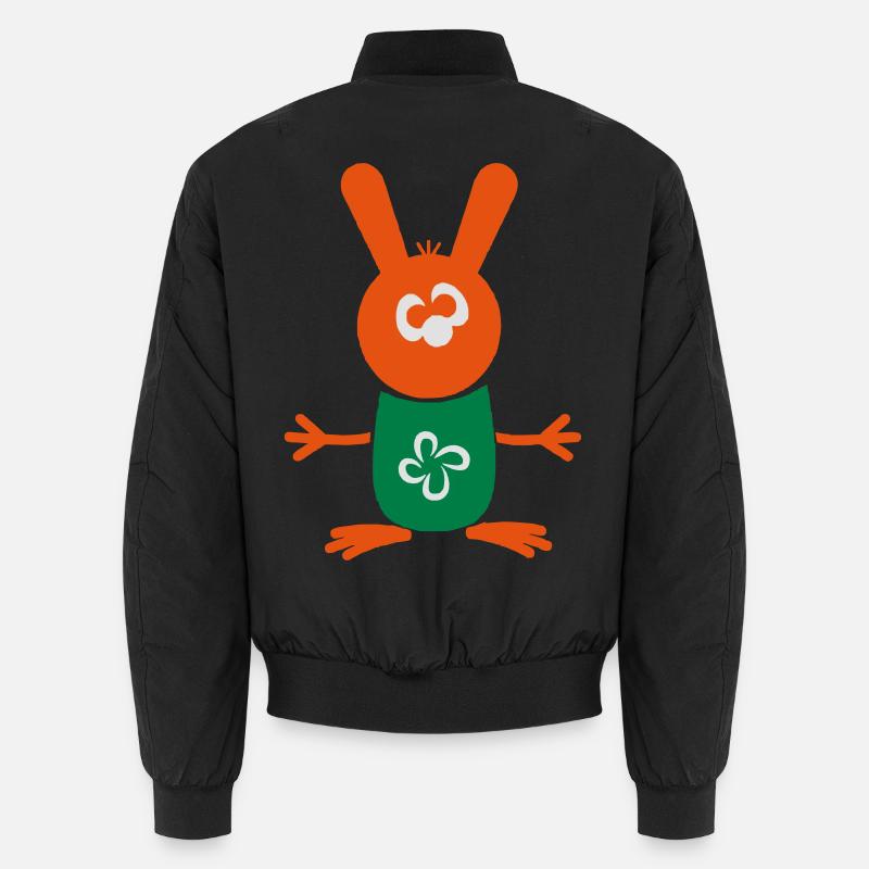 Rabbit - Unisex Bomber Jacket - black