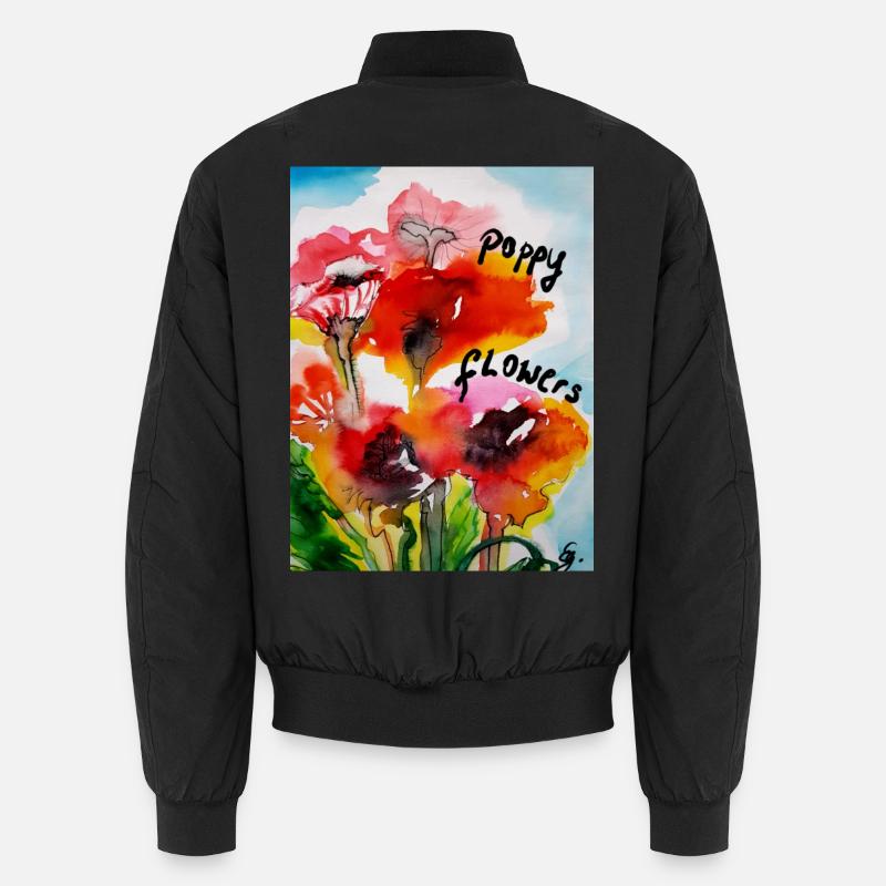 EG Fleurs I Coquelicots I Fleurs de pavot Bomber unisexe