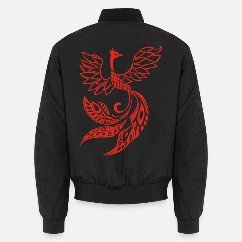 Oiseau phénix rouge Bomber unisexe