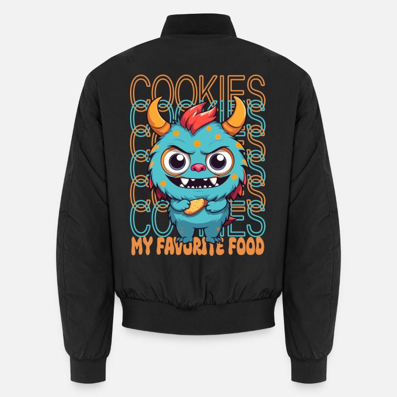 Süßes Keks Monster Unisex Bomberjacke