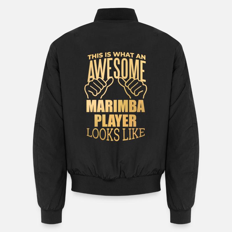 Marimba - Unisex Bomber Jacket - black