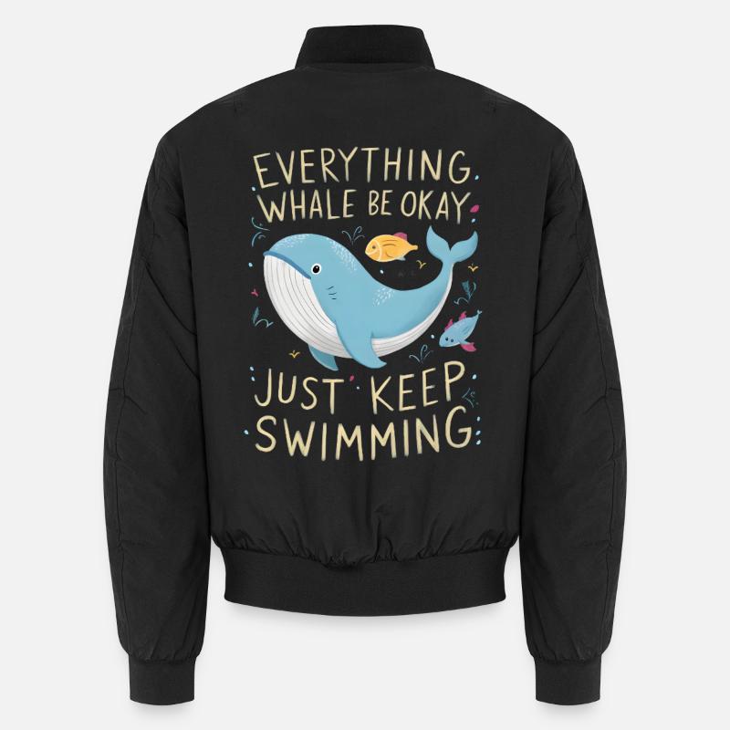 Baleine Be Okay Bomber unisexe