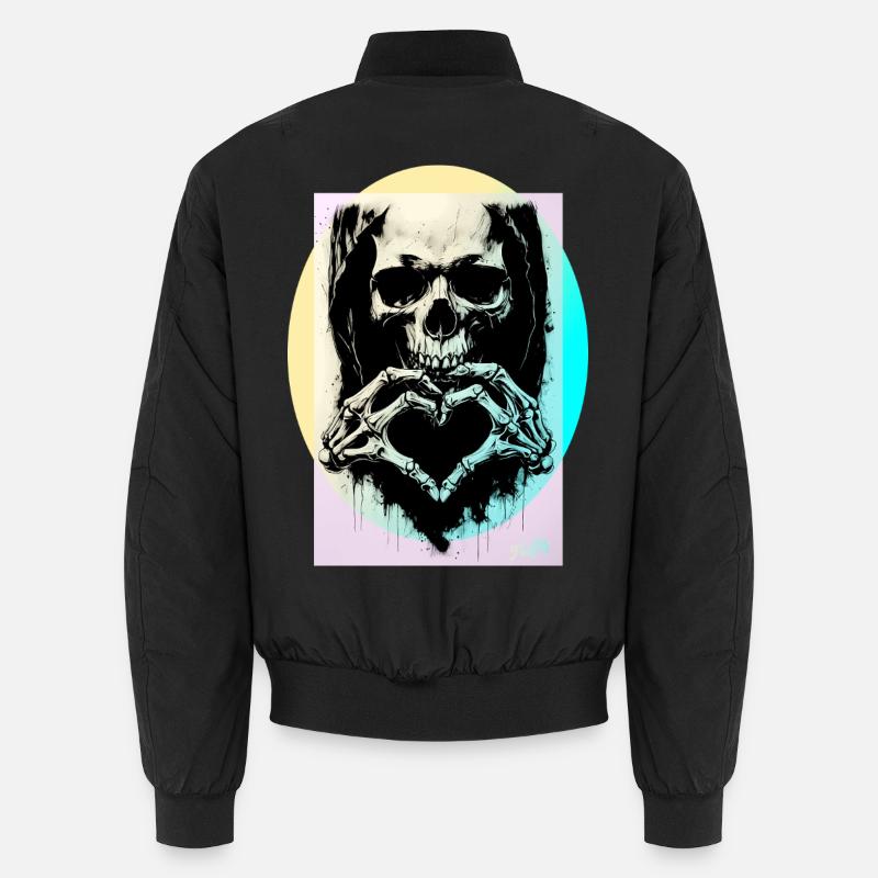 Das Herz des Todes ☠ - Unisex Bomberjacke - Schwarz