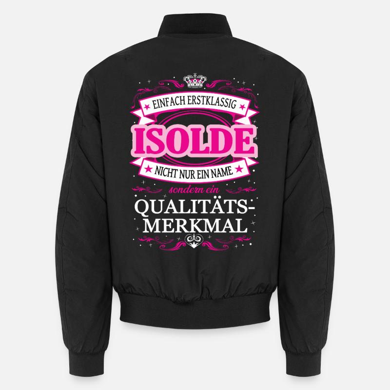Quality feature Isolde simply first-class - Unisex Bomber Jacket - black