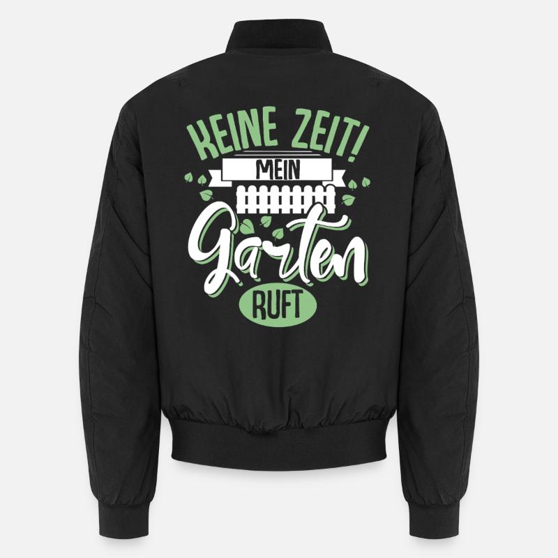 Garten Schrebergarten - Unisex Bomberjacke - Schwarz