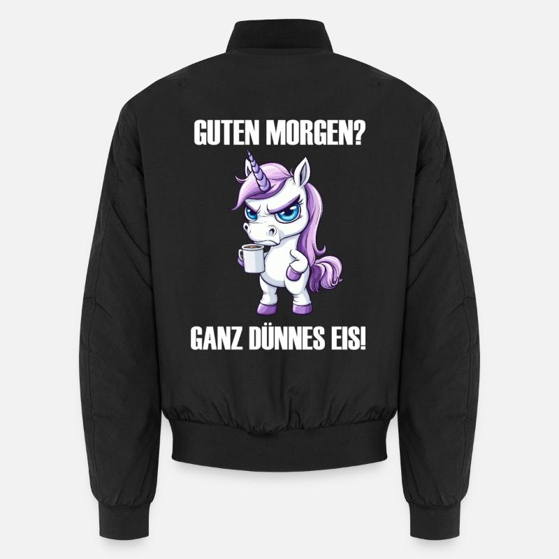 Licorne café matin grouch design Bomber unisexe