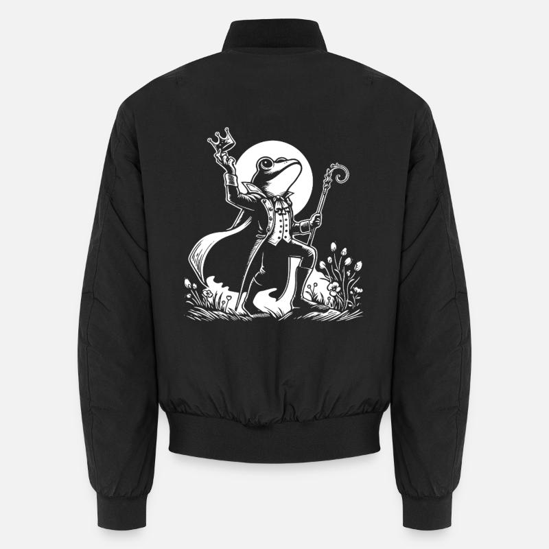Froschkönig – Märchenhaftes Design Unisex Bomberjacke