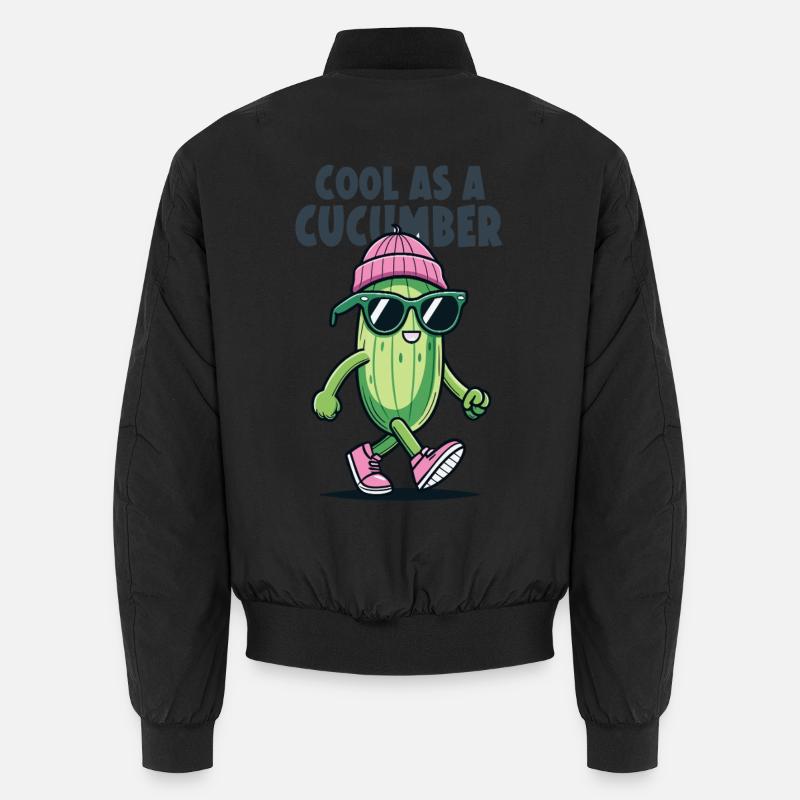 Cool comme un dessin animé de concombre Bomber unisexe