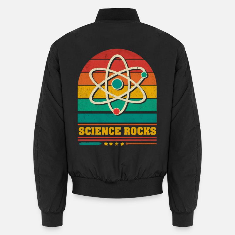 Science in the rainbow atom Unisex Bomber Jacket