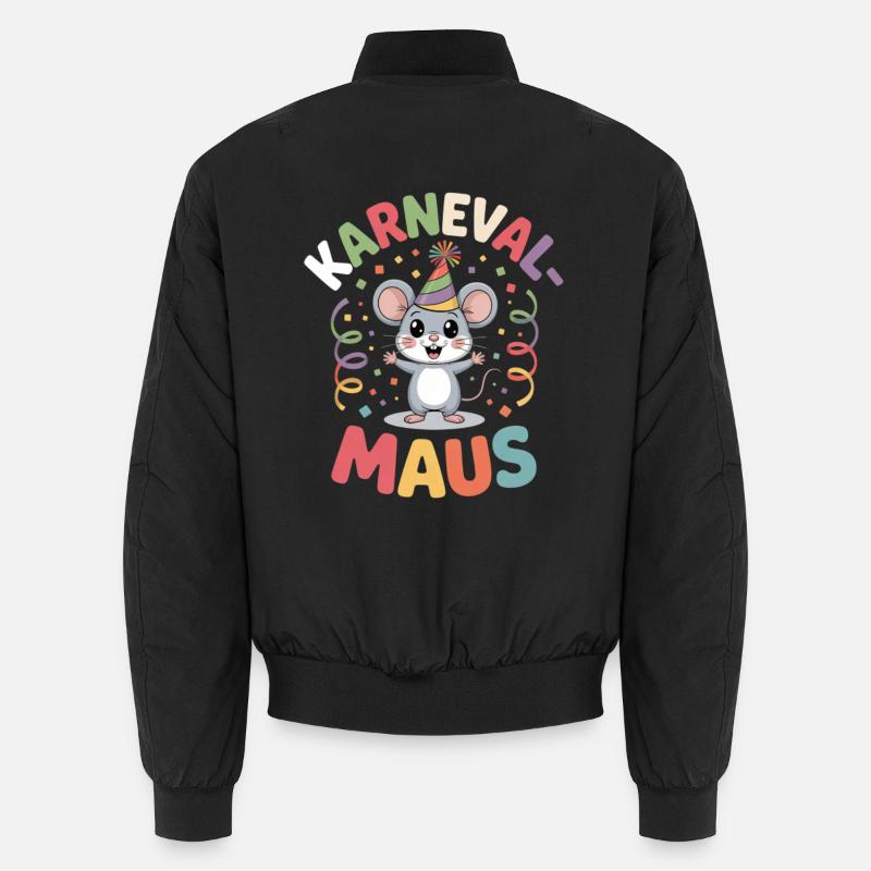 Karnevalsmaus Karneval Köln Kölner Karnevals Maus Unisex Bomberjacke