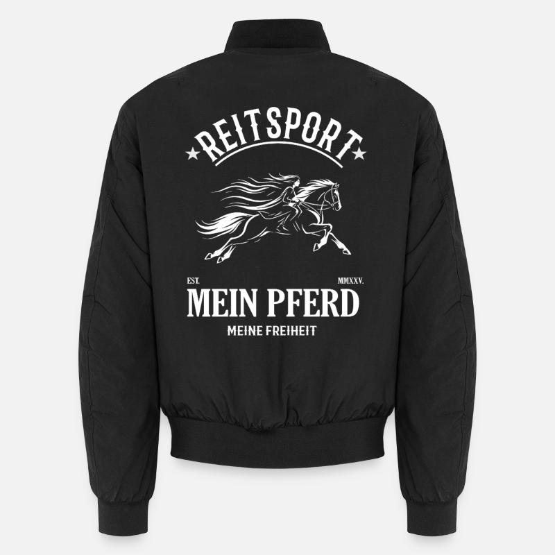 Équestre Mon Cheval Mon Liberté Design Bomber unisexe