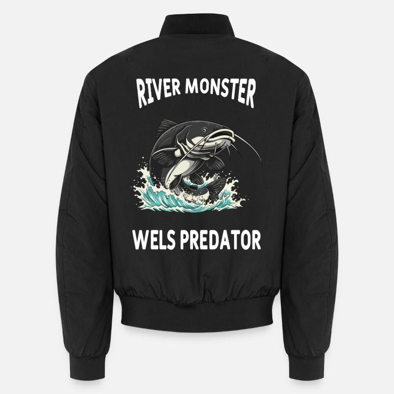 Pêche Rivière Silure Poisson Chat Bomber unisexe
