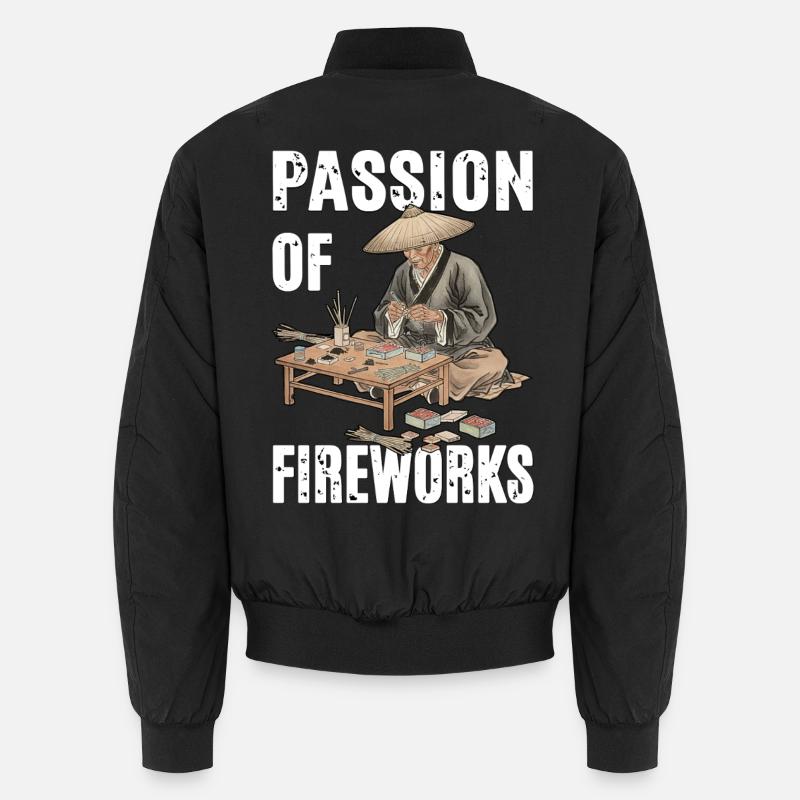 Passion des feux d’artifice Bomber unisexe