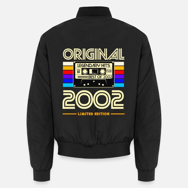 Original 2002 Cassette Retro - Bomber unisexe - noir
