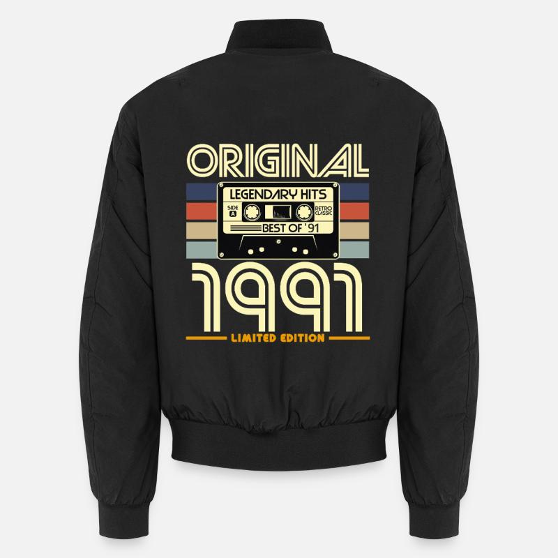 Original 1991 Retro Hits - Bomber unisexe - noir