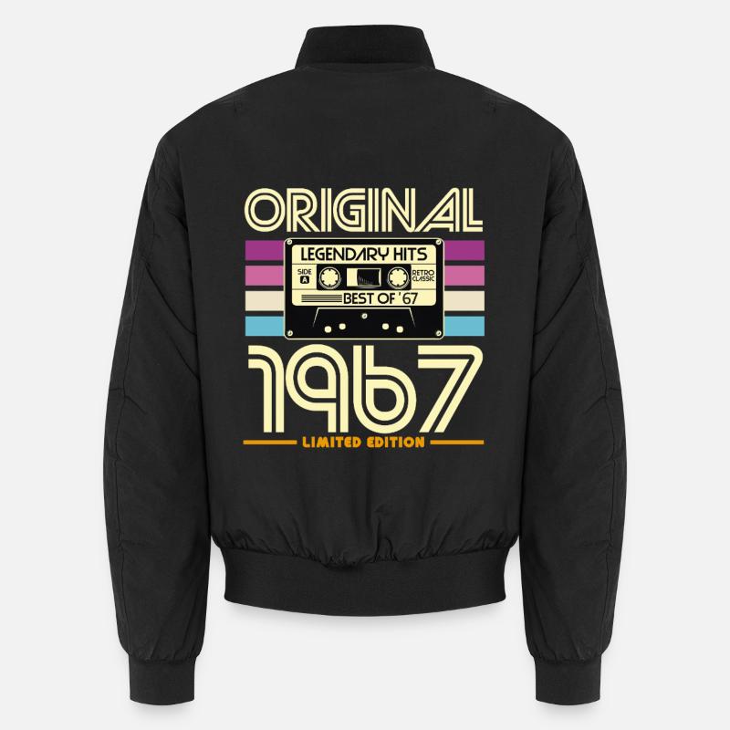Original 1967 Hits Cassette Retro Bomber unisexe