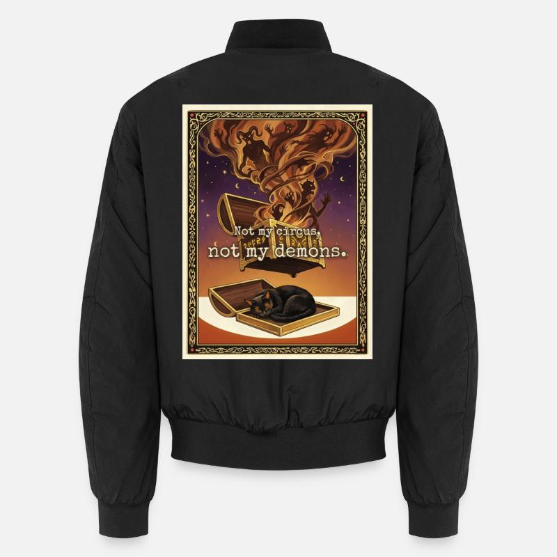 Not My Demons Cat Unisex Bomber Jacket