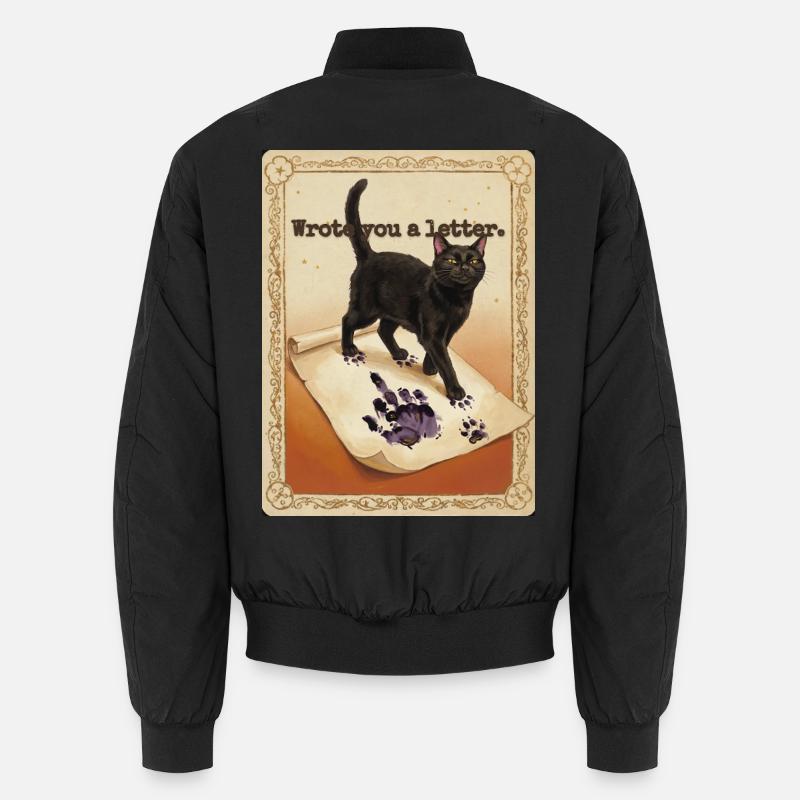 Ich habe dir einen Brief geschrieben, Katze Unisex Bomberjacke