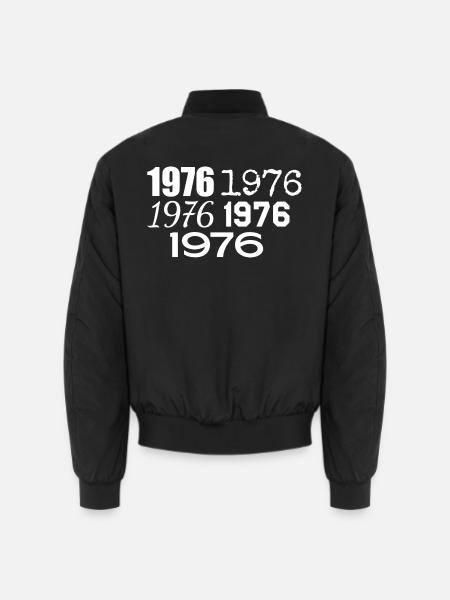 1976 - Unisex Bomber Jacket - black