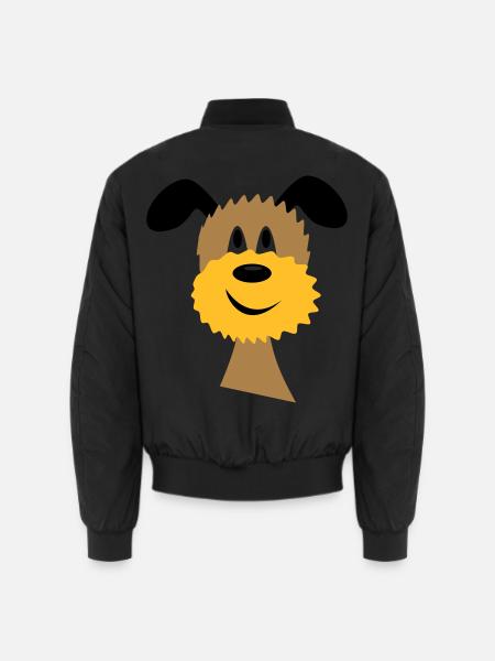 dog - Unisex Bomber Jacket - black