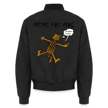Les neuf vies du chat - Bomber unisexe - noir - Dos - AI Model Male 185 light (185cm)