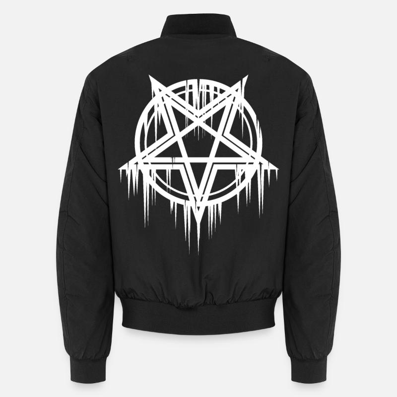 Satanisches Pentagramm Unisex Bomberjacke
