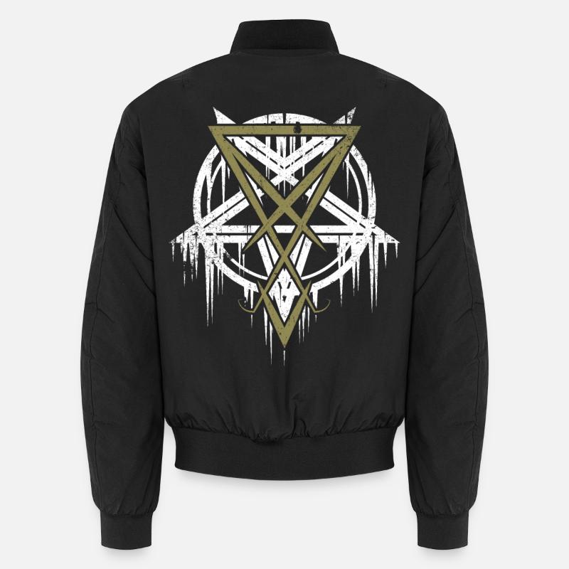Pentagramm mit Luzifer-Symbol Unisex Bomberjacke