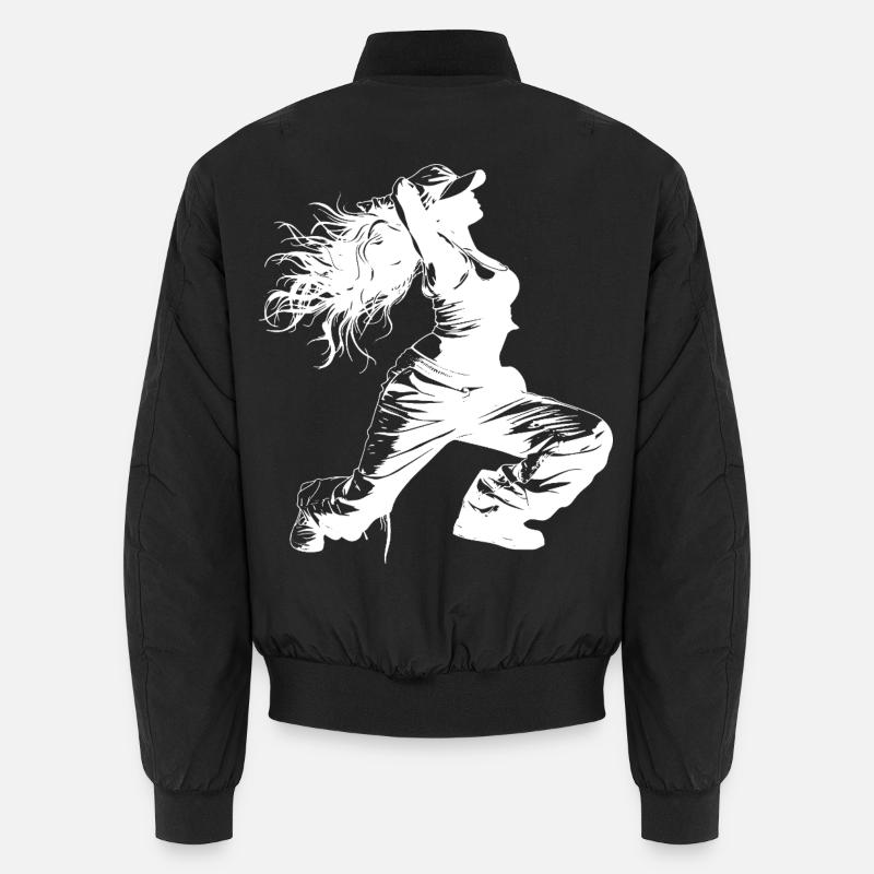 Breakdancer Drawing Unisex Bomber Jacket
