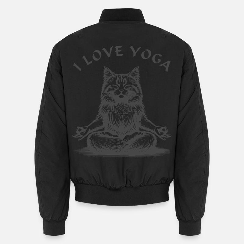 ChatsYoga Lotus Pose Bomber unisexe