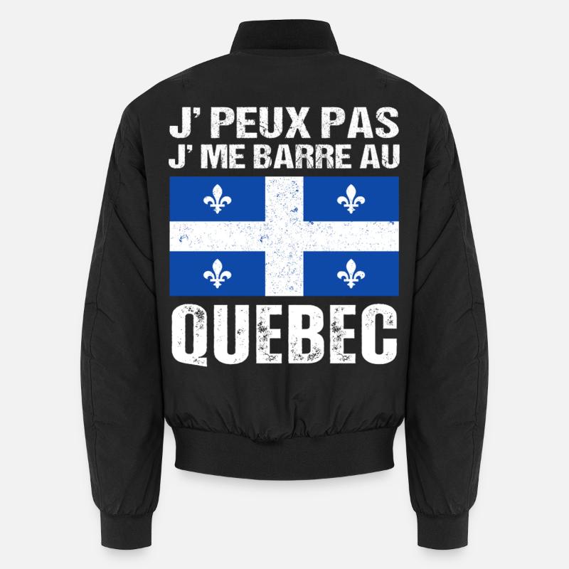 Ich kann nicht in Quebec gehen Quebec Geschenk Unisex Bomberjacke