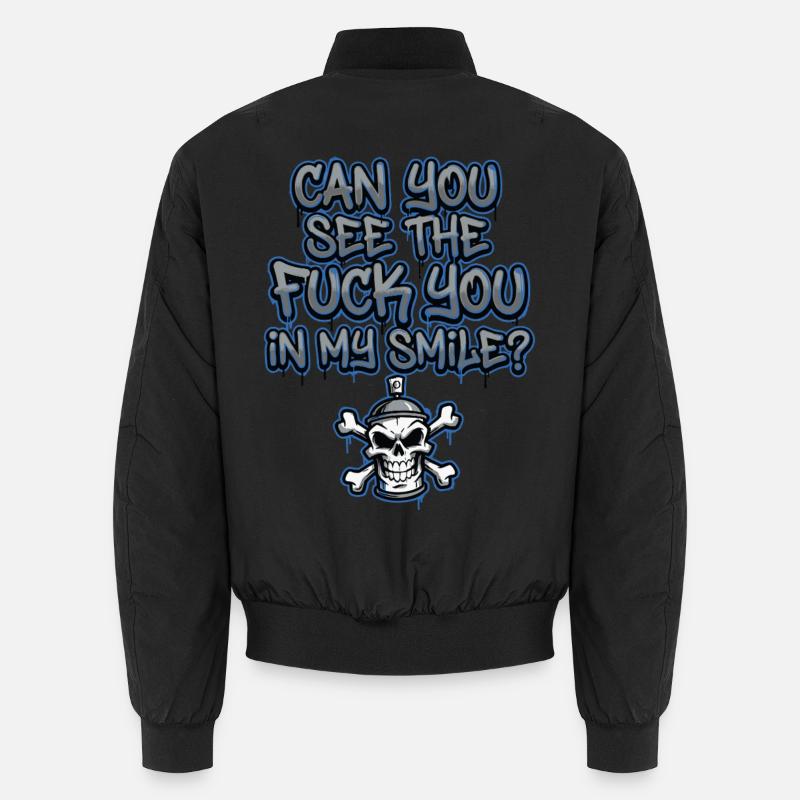 Graffiti Skull Spruch provokant Unisex Bomberjacke