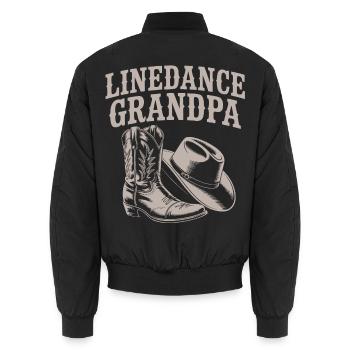 Bottes de grand-père en ligne - Bomber unisexe - noir - Dos - AI Model Male 185 light (185cm)