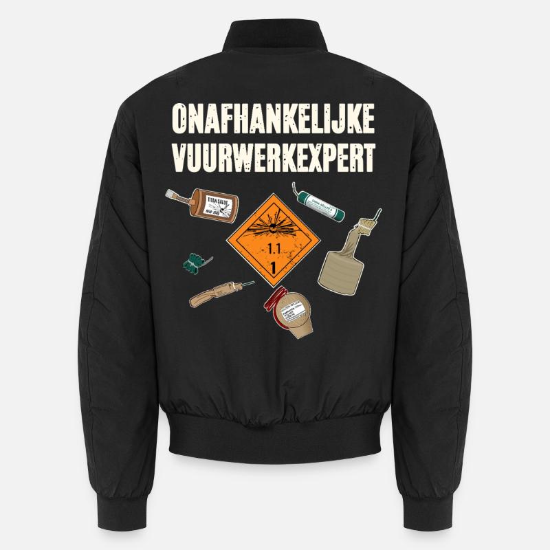 Onafhankelijke Vuurwerkexpert - Bomber unisexe - noir
