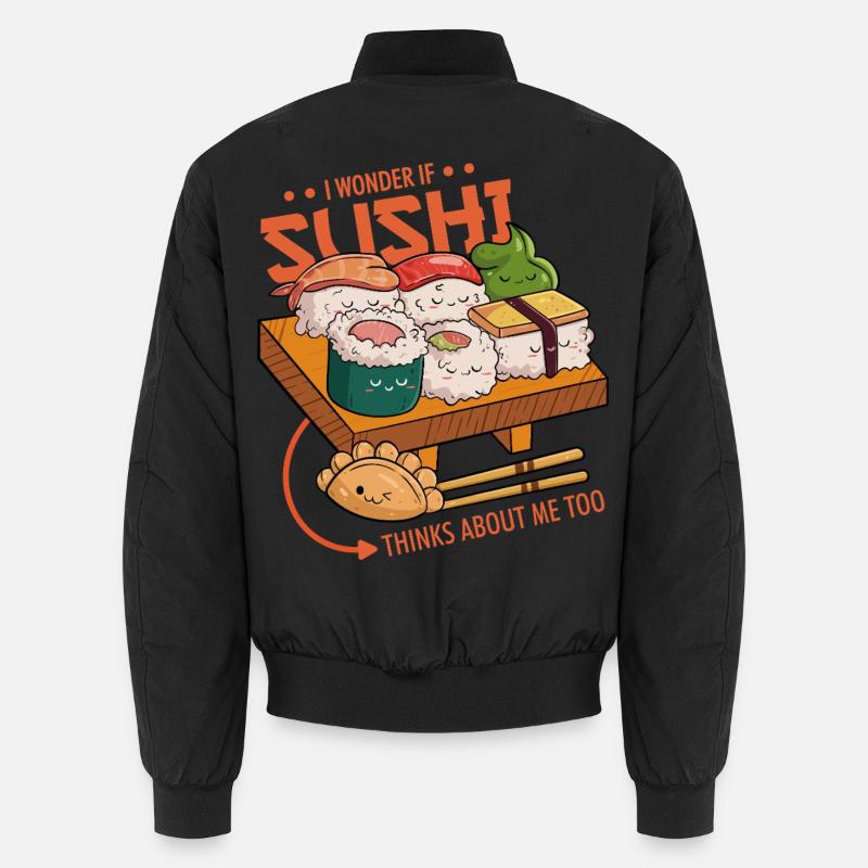 Sushi-Freunde - Unisex Bomberjacke - Schwarz
