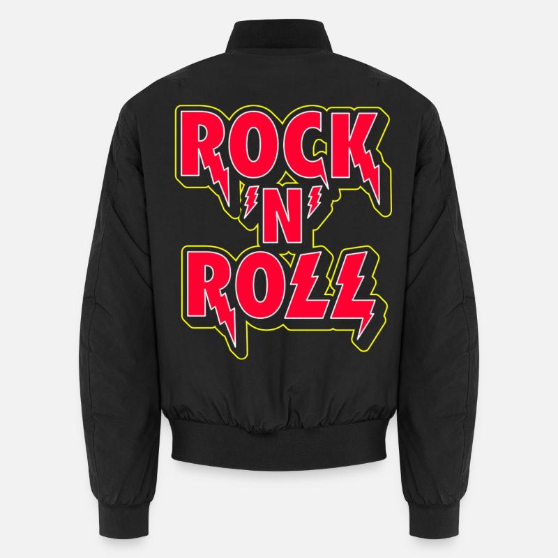 Rock 'n' Roll 3D-Logo Unisex Bomberjacke