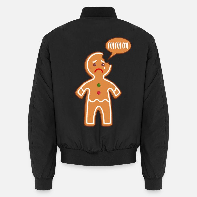 Lebkuchenmann Mimimi Mi Mi Mi Bäcker Gebäck Backen Unisex Bomberjacke