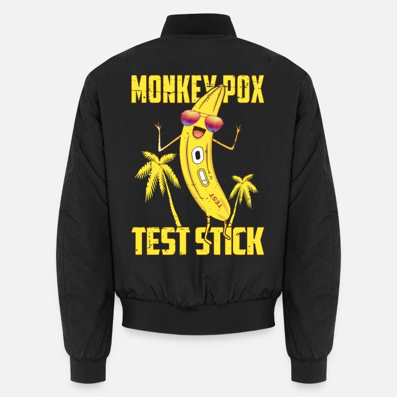 Affenpocken Teststäbchen - Unisex Bomberjacke - Schwarz